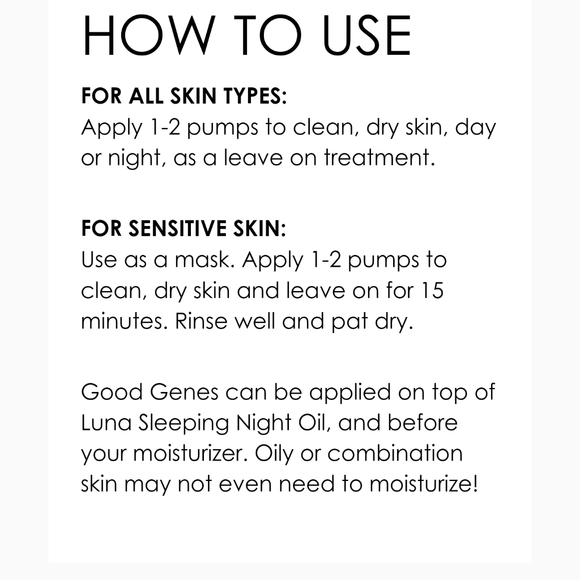 1oz / 30ml FULL SIZE NEW Good Genes Sunday Riley Lactic Acid Treatment - Picture 2 of 16